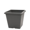 Recycled cube pot urban grey