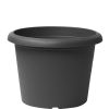 Recycled cylinder pot urban grey