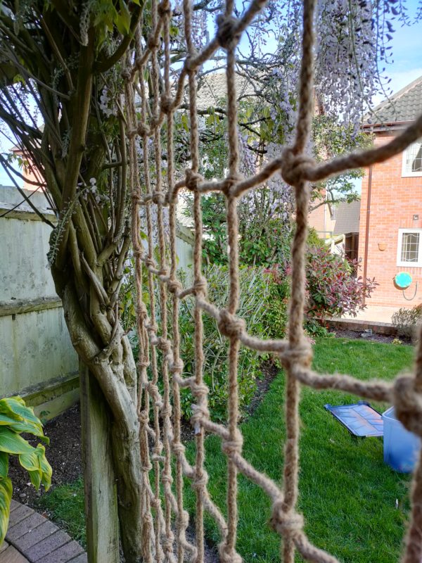 rope trellis plant support