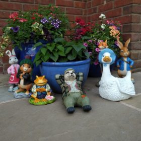 Peter Rabbit garden ornaments