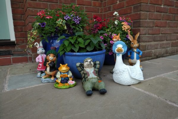 Peter Rabbit garden ornaments