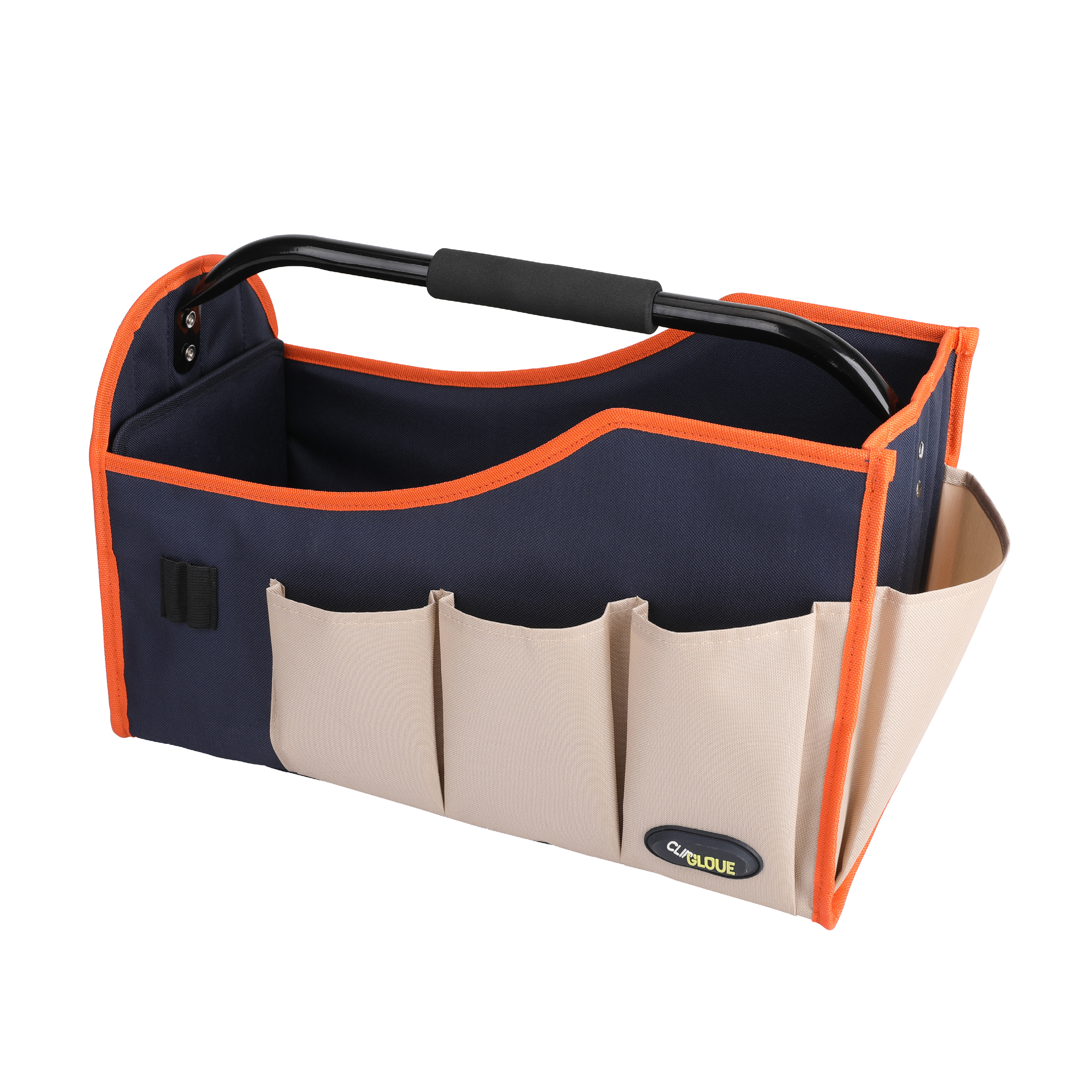 Rigid Bag orange navy