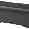 Recycled trough with saucer grey