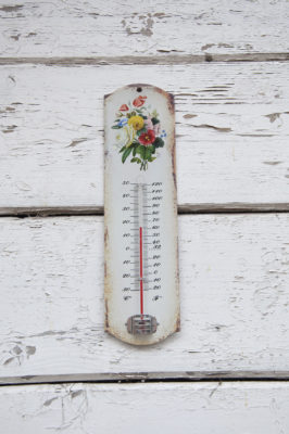 Decorative Floral Thermometer