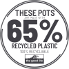 Mood Pots 65% recycled materials