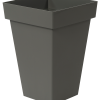 Contemporary High Square Pot Urban Grey